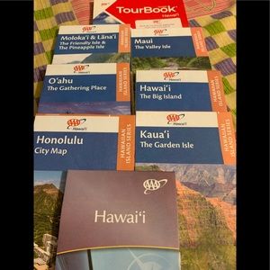 AAA map collection Hawaii along with tourbook guide 2021